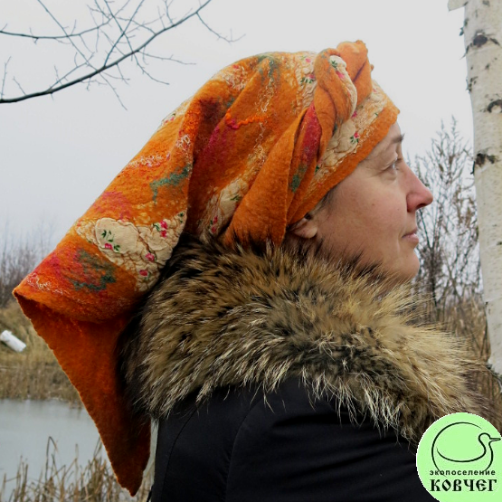 Бактус валяный Рыжая Фантазия2 Бактус валяный «Рыжая фантазия»