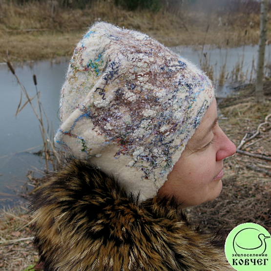 Шапка валяная Первый снег Шапка валяная «Первый снег»