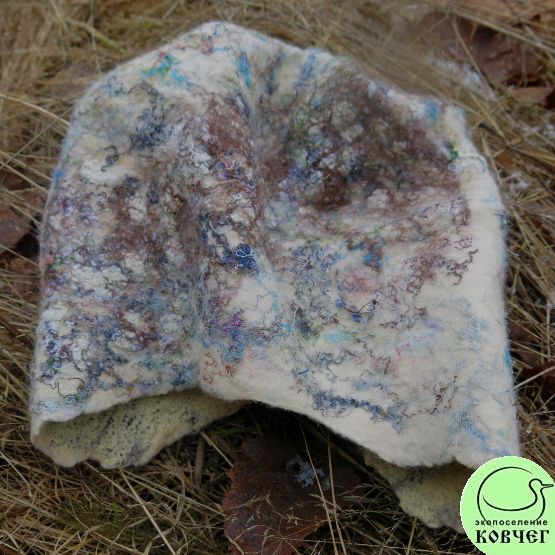 Шапка валяная Первый снег3 Шапка валяная «Первый снег»